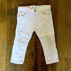Like NEW! Zara corduroy light pink trousers. Size 12/18 months (86cm)